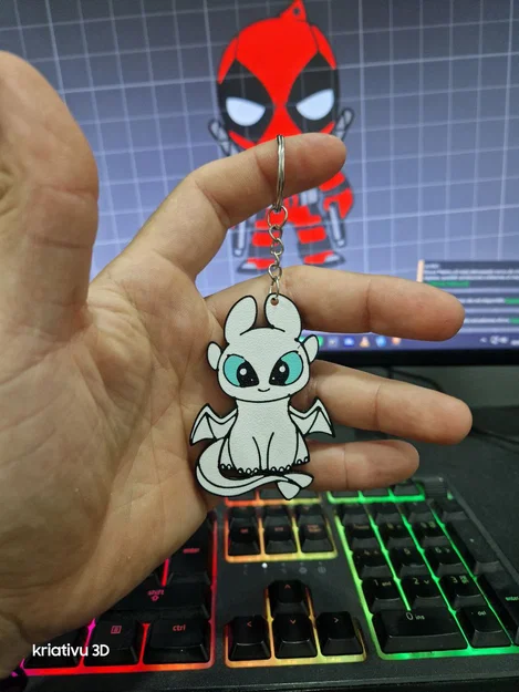 Móc khóa Fury of Light xinh xắn in 3D - Phụ kiện đáng yêu cho fan - Image 1
