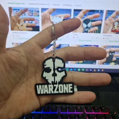 Móc khóa Call of Duty Warzone in 3D phong cách cho game thủ
