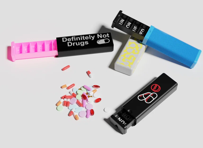 Hộp Thuốc Trượt Bỏ Túi (Pocket Sliding Pill Box) - Image 1