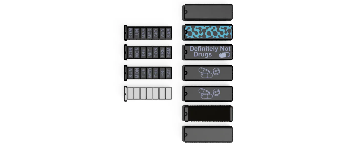 Hộp Thuốc Trượt Bỏ Túi (Pocket Sliding Pill Box) - Image 2