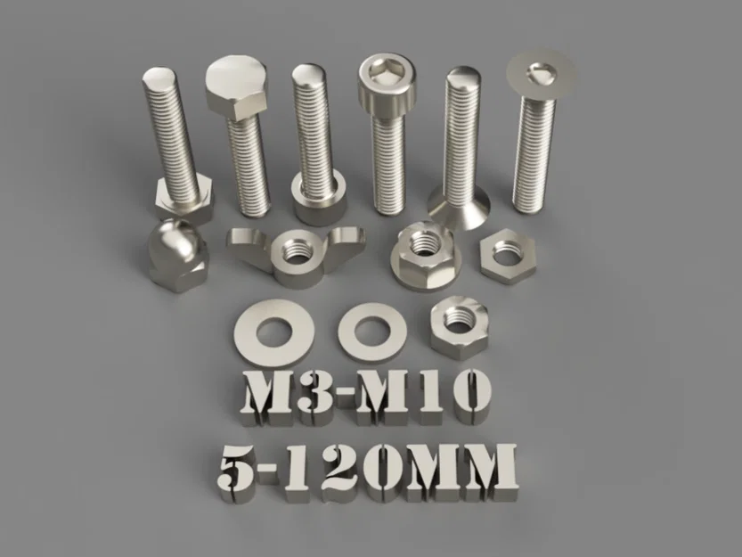 Bộ sưu tập bu lông & đai ốc Ultimate (Hex/Allen Socket/Allen Countersunk) - Image 1