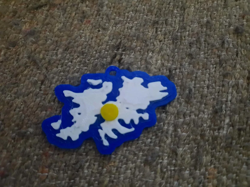 Móc khóa 3D hình bản đồ quần đảo Malvinas (Llavero Malvinas) - Image 1