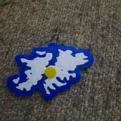 Móc khóa 3D hình bản đồ quần đảo Malvinas (Llavero Malvinas)