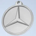 Móc khóa logo Mercedes - File in 3D miễn phí cho fan xe sang - Thumbnail 3