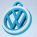 Móc khóa logo Volkswagen (Volkswagen keychain) thiết kế in 3D - Thumbnail 1