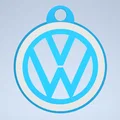 Móc khóa logo Volkswagen (Volkswagen keychain) thiết kế in 3D - Thumbnail 2