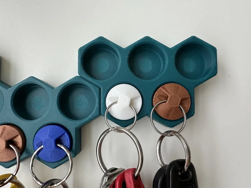 Giá treo chìa khóa tổ ong nam châm độc đáo cho ngôi nhà hiện đại - Image 1