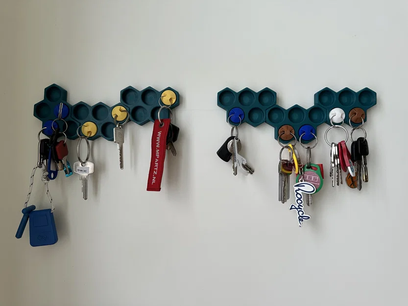 Giá treo chìa khóa tổ ong nam châm độc đáo cho ngôi nhà hiện đại - Image 2