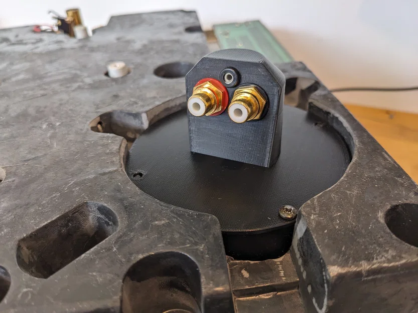 Ngàm gắn socket RCA và đầu nối nguồn cho Technics SL-1200/1210 - Image 2