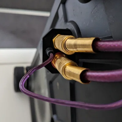 Ngàm gắn socket RCA và đầu nối nguồn cho Technics SL-1200/1210