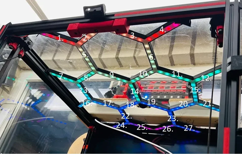 Bộ khung đèn LED lục giác cho máy in 3D Voron 2.4 350 - Image 2
