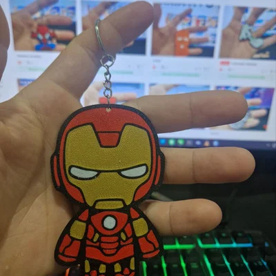 Móc khóa Ironman 3D chibi - Phụ kiện độc đáo cho fan Marvel