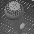 Núm cần số in 3D phong cách tổ ong cá tính cho xe hơi - Thumbnail 1
