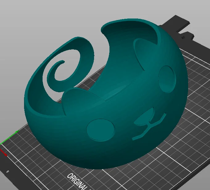 Bát đựng len hình mèo đáng yêu - Phụ kiện in 3D cho người mê đan lát - Image 1