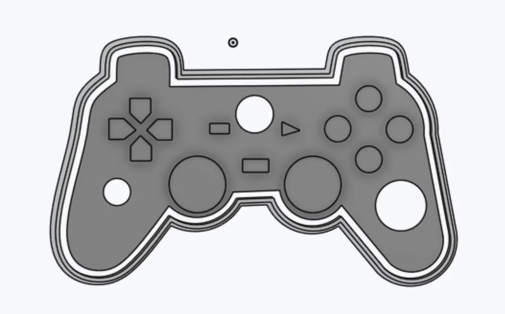 Khuôn cắt bánh quy hình tay cầm PS2 cho game thủ - Image 2