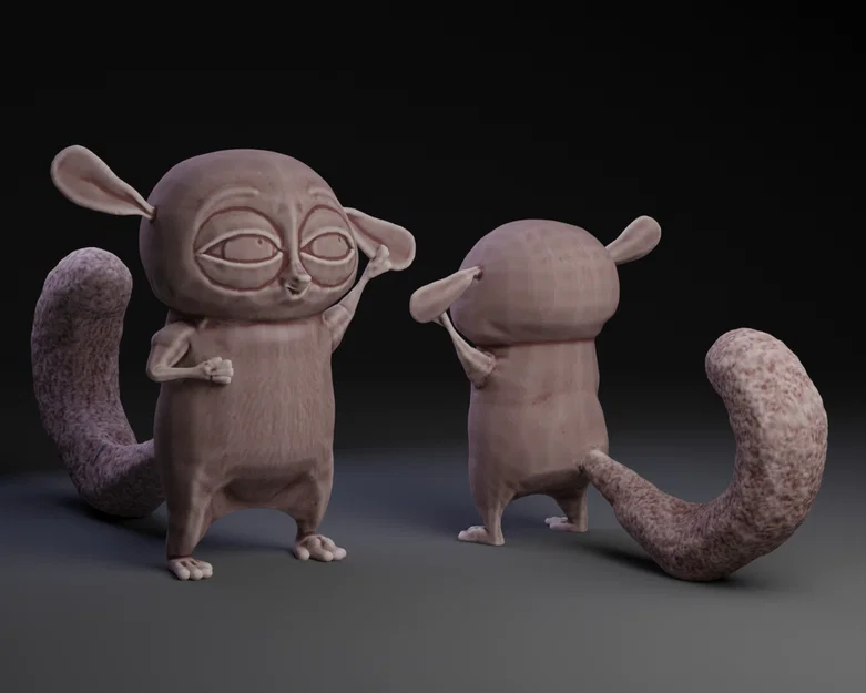 Mô hình 3D nhân vật Mort đáng yêu từ phim hoạt hình Madagascar - Image 1