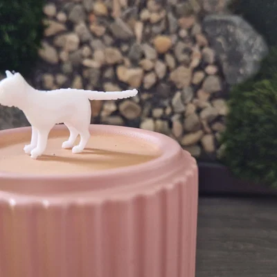 Mô hình mèo Low Poly (Low Poly Cat) in 3D cực xinh