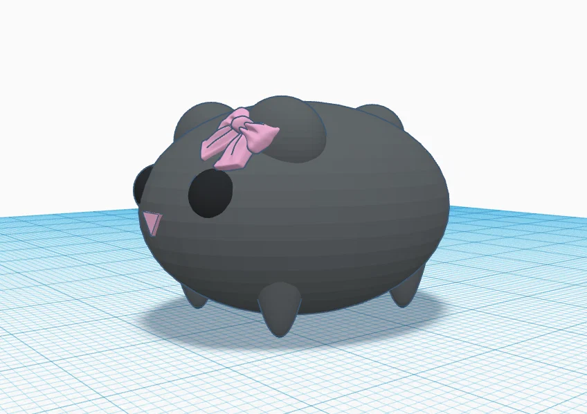 Mô hình Sad Hamster in 3D dễ thương trang trí bàn làm việc - Image 3