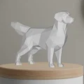 Mô hình chú chó Golden Retriever Low Poly in 3D đẹp mắt - Thumbnail 3
