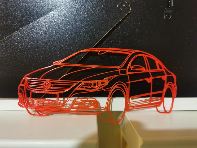 Mô hình trang trí Volkswagen Passat CC in 3D dạng khung viền độc đáo - Image 2