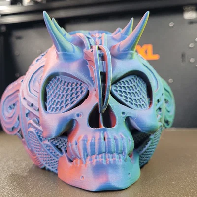 Ống Heo Cyberdemon Skull Coinbank (Sọ Cyberdemon Steampunk)