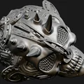 Ống Heo Cyberdemon Skull Coinbank (Sọ Cyberdemon Steampunk) - Thumbnail 7