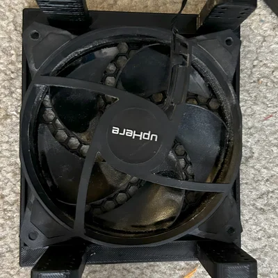 Bracket quạt 120mm cho khay 5.25" PC kèm lưới honeycomb