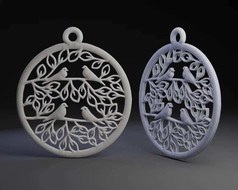 Mô hình trang trí treo tường hình chim bồ câu (doves - Draft Resurrection) - Image 1