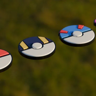 Pokéball Clips – Kẹp Pokéball dễ in