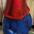 Tượng chú lùn Gnome giữ đèn 3D độc đáo trang trí sân vườn - Thumbnail 4