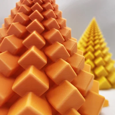 Mô hình in 3D cây thông khối lập phương Sugar Cube Tree độc đáo