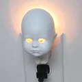 Mô hình đầu búp bê rùng rợn trang trí đèn ngủ (Creepy Doll Nightlight) - Thumbnail 4