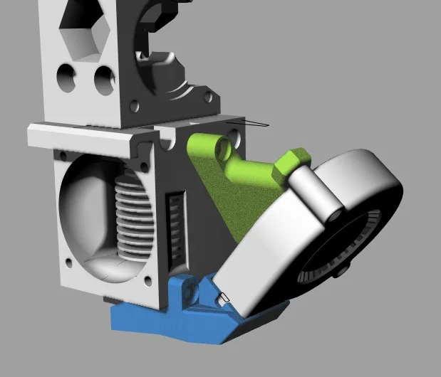 Ống dẫn gió quạt Prusa Mk3 (kèm adaptor gắn đôi) - Image 3