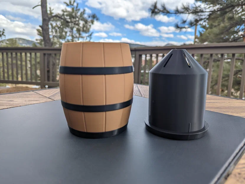 Chậu Trồng Cây Dạng Thùng Gỗ (Barrel Planter) - Image 3