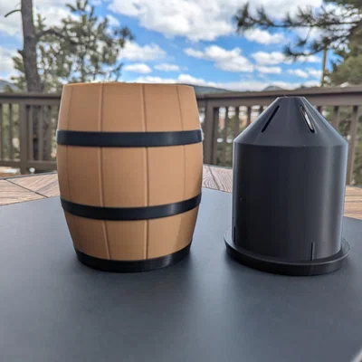 Chậu Trồng Cây Dạng Thùng Gỗ (Barrel Planter)