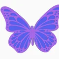 Mẫu in 3D Phụ kiện gắn ống hút hình bướm Monarch cực xinh - Thumbnail 1