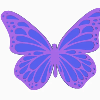 Mẫu in 3D Phụ kiện gắn ống hút hình bướm Monarch cực xinh