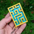 Mê cung bi sắt móc khóa phong cách bảng mạch điện (Circuitry-Inspired Keychain Marble Maze) - Thumbnail 3