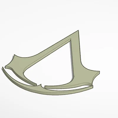 Mô hình logo Assassin's Creed in 3D tối giản (File STL miễn phí)
