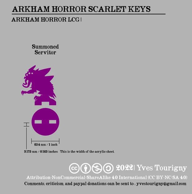 Standees Investigator Arkham Horror LCG (The Scarlet Keys) – SVG to STL - Image 2