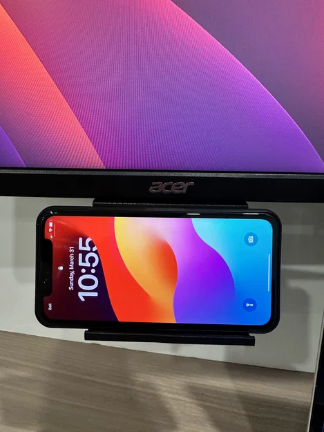 Giá đỡ điện thoại gắn chân đế màn hình Acer (Acer Monitor Phone Holder) - Image 1