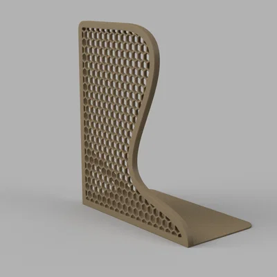 Kẹp sách 3D họa tiết tổ ong tinh tế cho kệ sách gia đình