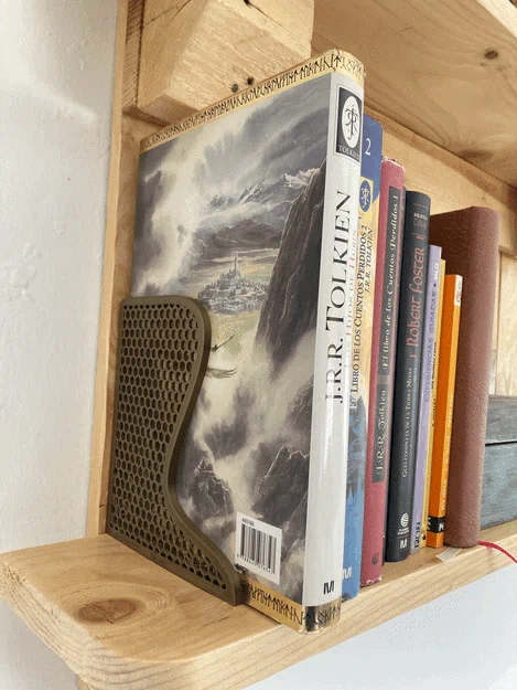 Kẹp sách 3D họa tiết tổ ong tinh tế cho kệ sách gia đình - Image 3