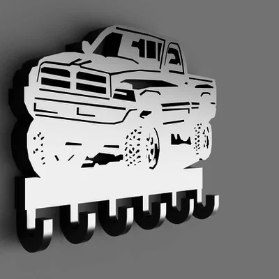 Móc treo chìa khóa Dodge Ram - Thiết kế in 3D cá tính cho người mê xe