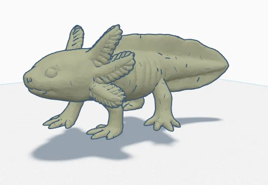 Mô hình 3D kỳ giông Axolotl đáng yêu để bàn trang trí - Image 1