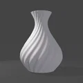 Mẫu in 3D bình hoa hình quả lê xoắn ốc trang trí cực đẹp - Thumbnail 1