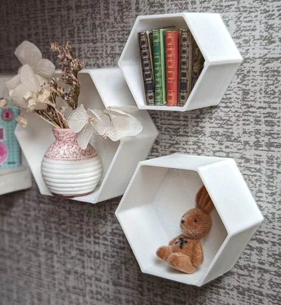 Kệ lục giác cho búp bê - tỉ lệ 1:6 - Image 1