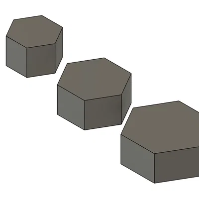 Kệ lục giác cho búp bê - tỉ lệ 1:6