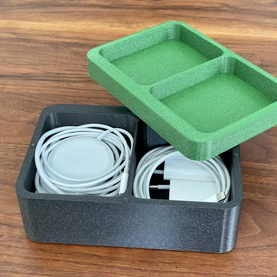 Hộp Khay Xoay Swivel Tray Box (OpenSCAD)