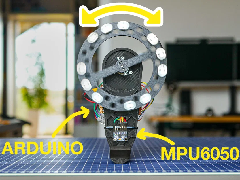 Reaction Wheel (Arduino, MPU6050) – Bánh đà phản ứng mini - Image 1